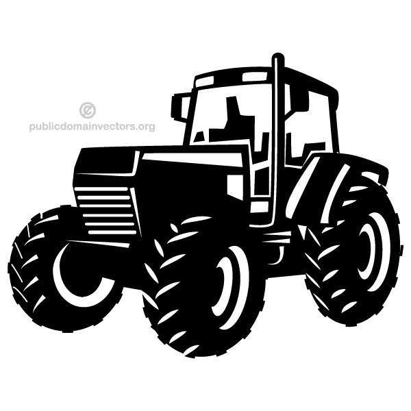 600x600 Tractor Vector Image Free Vectors Tractor Silhouette, Tractors