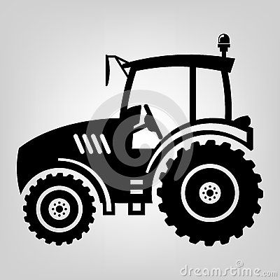 400x400 Tractor Icon Marquel Tractors, Tractor Silhouette, Free Vector Images