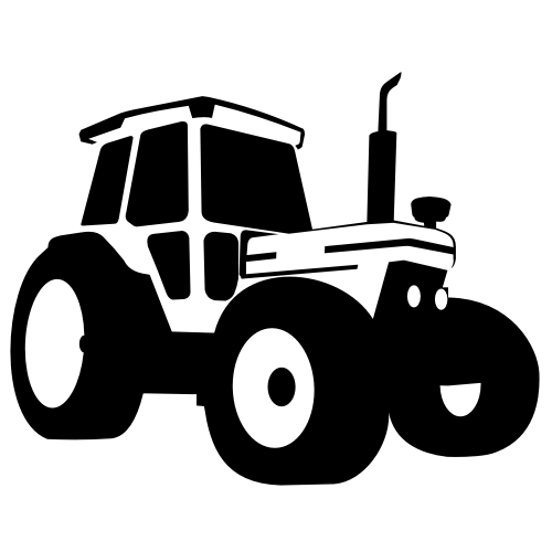 500x500 Free Vectors Silhouette Traced Tractor Vehicle Free Vector