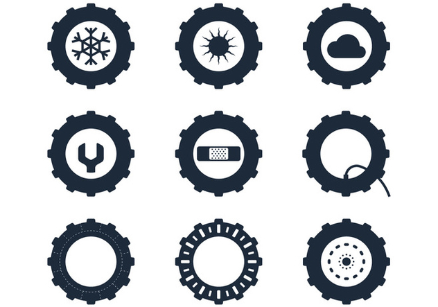 632x443 Tractor Tire Icons Free Vector Download Cannypic