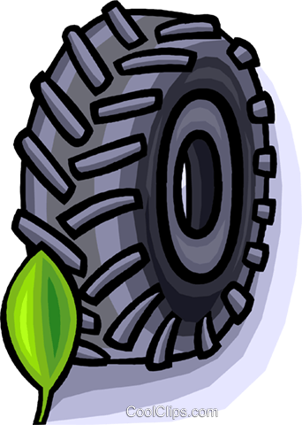 342x480 Tractor Tire Royalty Free Vector Clip Art Illustration