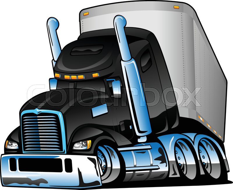 Big Rig Semi Truck Tractor Trailer Stock Vector Colourbox 800x651 Big Rig Semi Truck Tractor Trailer Stock Vector Colourbox