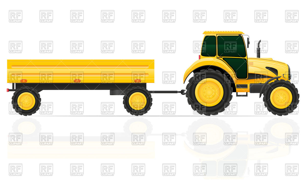 Side View Of Tractor With A Trailer Vector Image Of Transportation 1200x759 Side View Of Tractor With A Trailer Vector Image Of Transportation