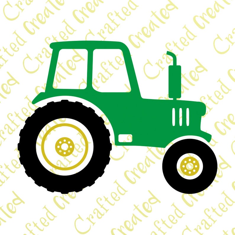 794x794 Tractor Vector Children's Tractor Clipart Cut Etsy