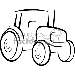 300x300 Tractor Vector Outline Clipart Royalty Free Gif, Png