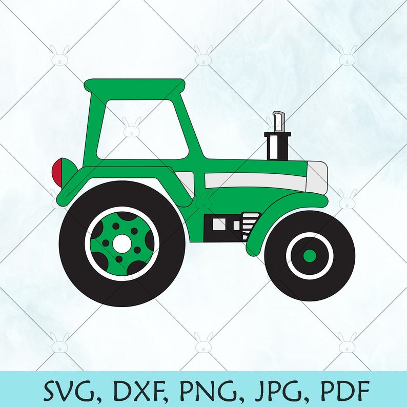 794x794 Tractor Farm Tractor Silhouette Green Tractor Vector