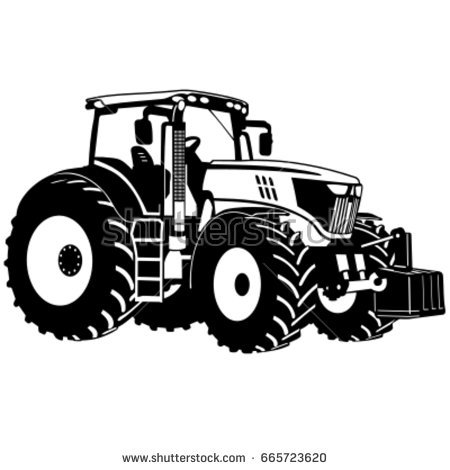 450x470 Tractor Vector Clipart