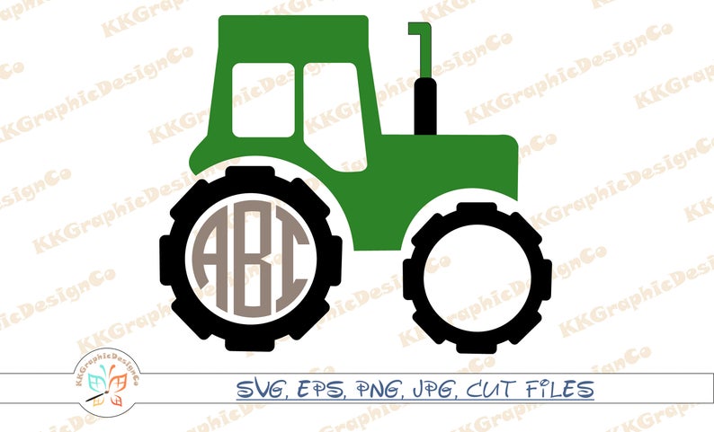794x481 Tractor Monogram Tractor Tractor Vector Farm Tractor Etsy
