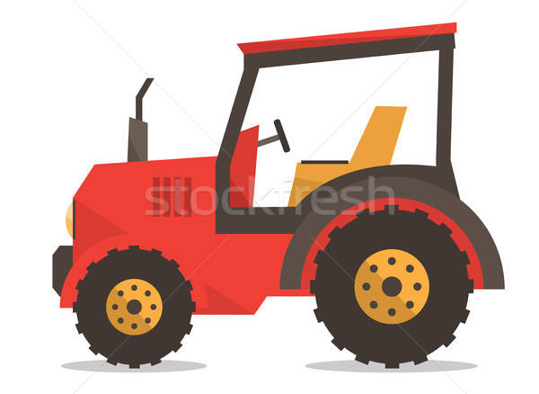 Tractor Vector Illustration Vector Illustration Andrei Krauchuk 600x438 Tractor Vector Illustration Vector Illustration Andrei Krauchuk