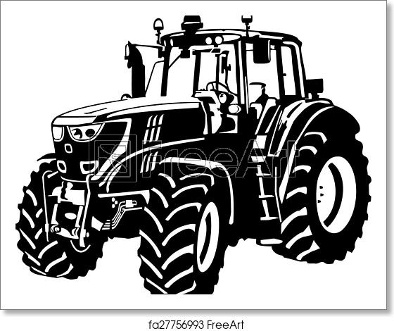 Tractor Vector Image at Vectorified.com | Collection of Tractor Vector ...