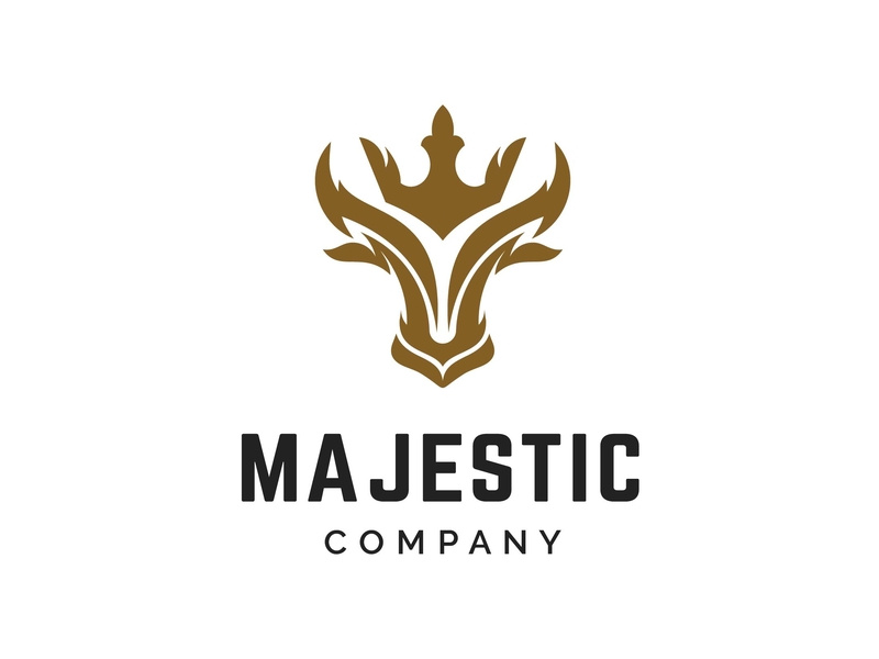 800x600 Luxurious Masculine Taurus King Logo Template