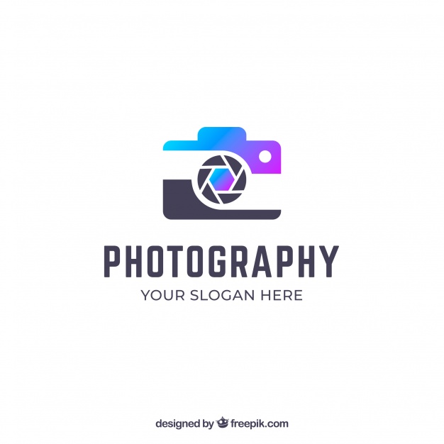 626x626 Photography Logo With Gradient Colors Vector Free Download