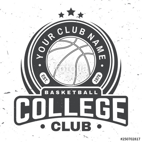 500x500 Basketball Club Badge Vector Illustration Concept For Shirt