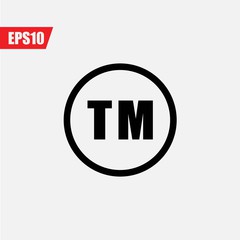 240x240 Trademark Vector Icon Illustration Sign