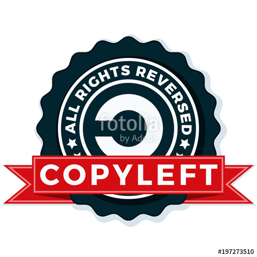 500x500 Copyleft All Right Reversed Illustration Stock Image And Royalty