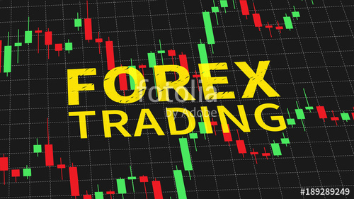 500x281 Forex Trading Vector Illustration On Black Background Forex