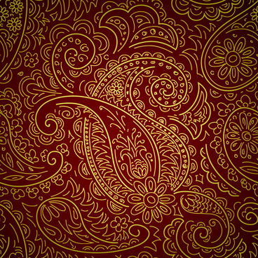368x368 Indian Paisley Pattern Free Vector Download