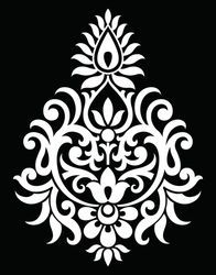 196x250 Traditional Indian Motif Vinyl Cutting Designs Stencil