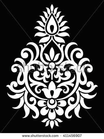 353x470 Traditional Indian Motif Folk Embroidery, Floral