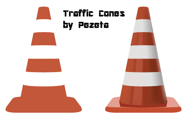 Traffic Cone Vector
