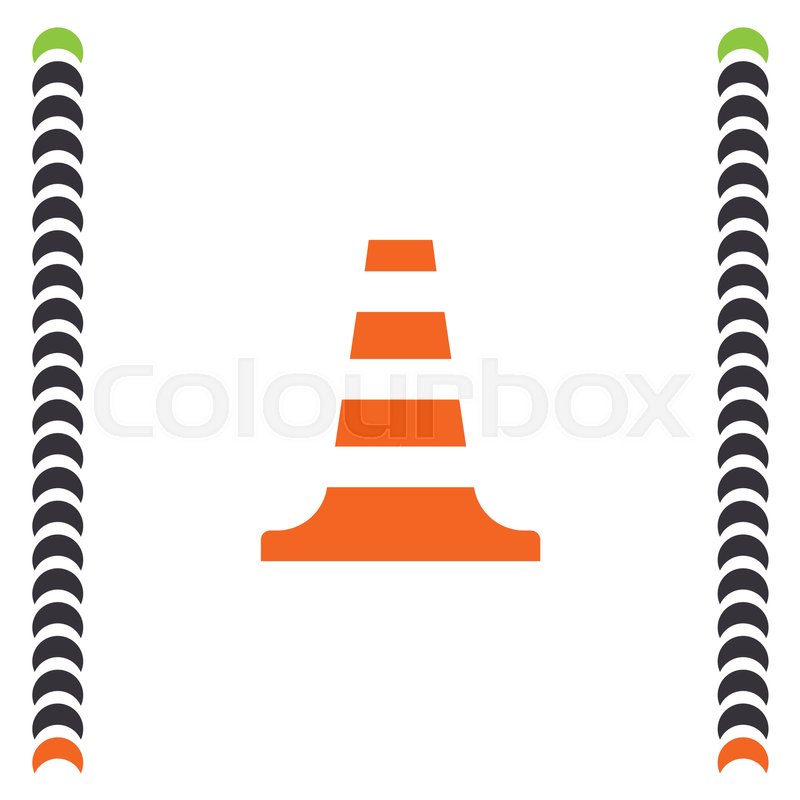 800x800 Traffic Cone Vector Icon Traffic Stock Vector Colourbox