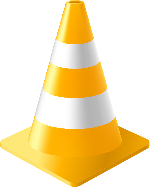 481x600 Yellow Traffic Cone Vector Data For Free