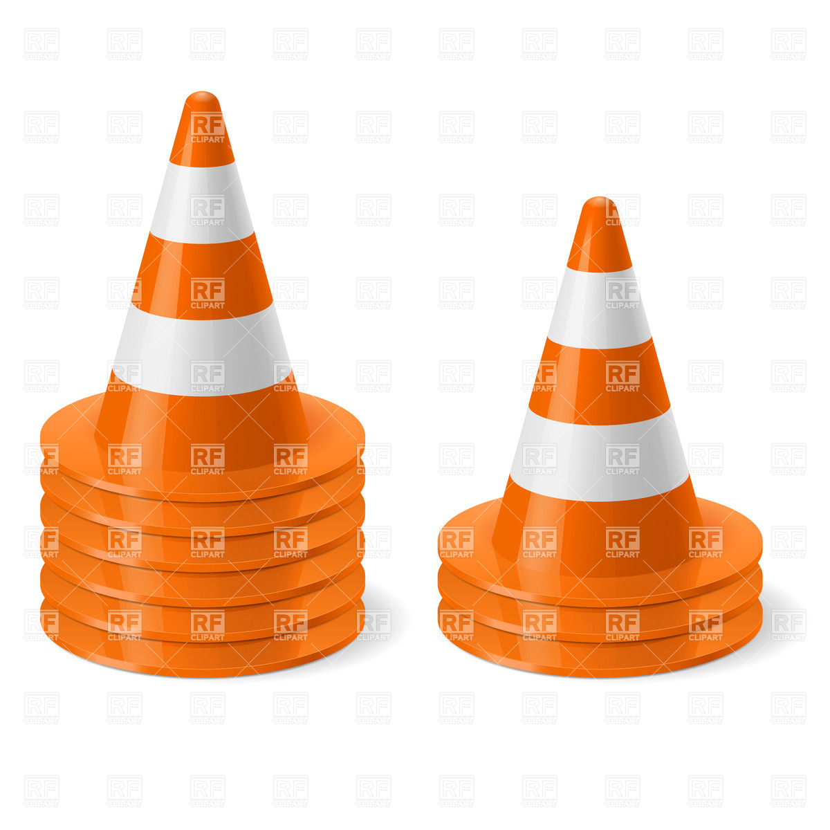 1200x1200 Piles Of Of Traffic Cones Vector Image Of Signs, Symbols, Maps