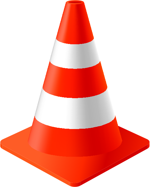 Traffic Cone Vector At Collection Of Traffic Cone