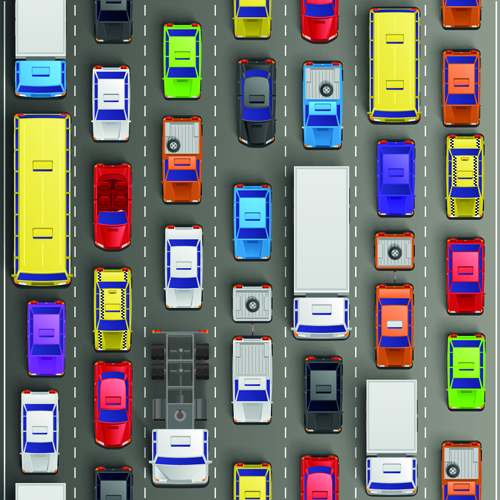 Modern Traffic Jam Vector Design Free Download 500x500 Modern Traffic Jam Vector Design Free Download