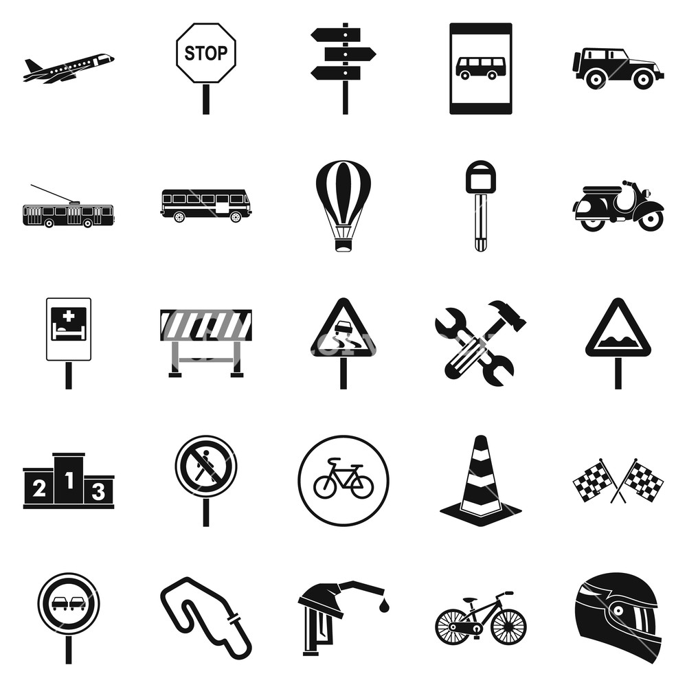 Traffic Jam Icons Set Simple Set Of Traffic Jam Vector Icons 1000x1000 Traffic Jam Icons Set Simple Set Of Traffic Jam Vector Icons