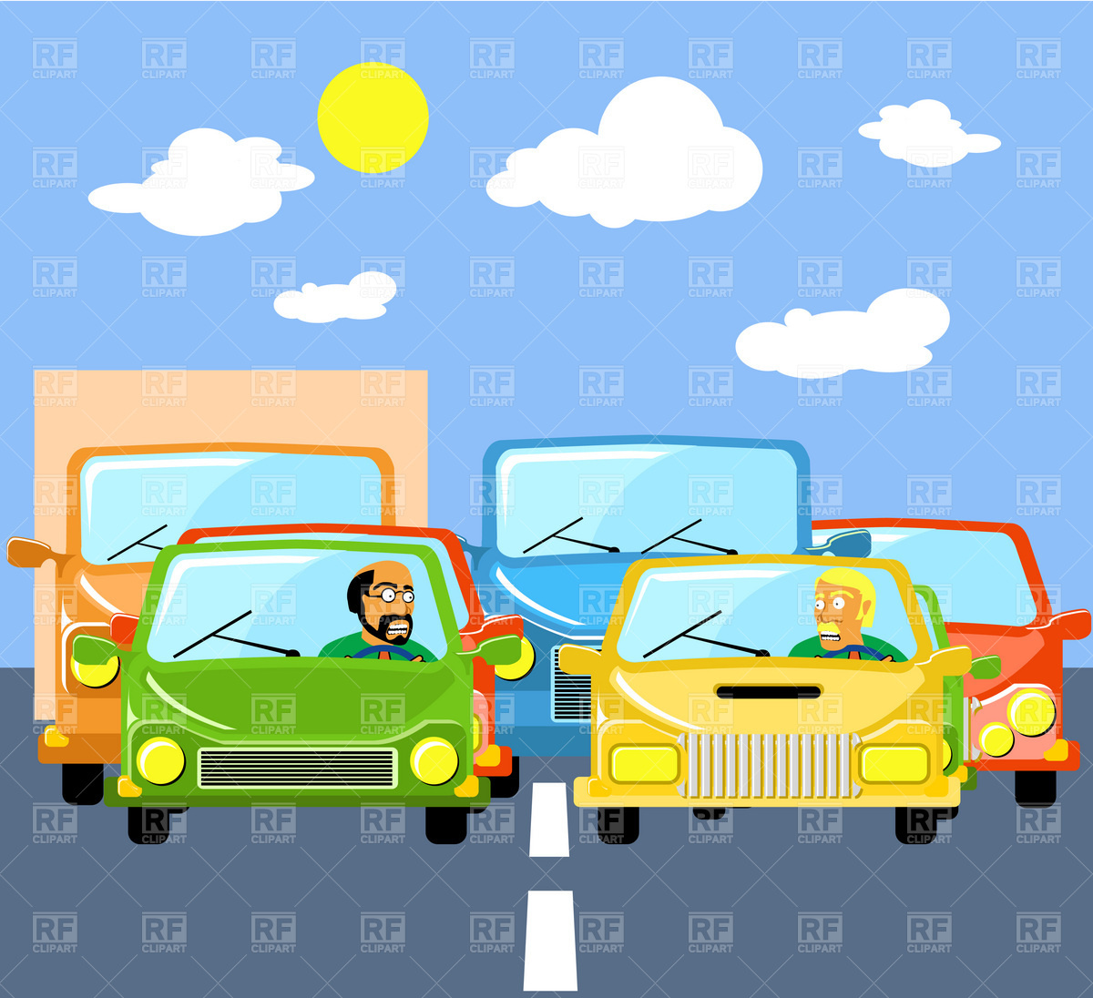 Traffic Jams Vector Image Of Transportation Good 1200x1096 Traffic Jams Vector Image Of Transportation Good