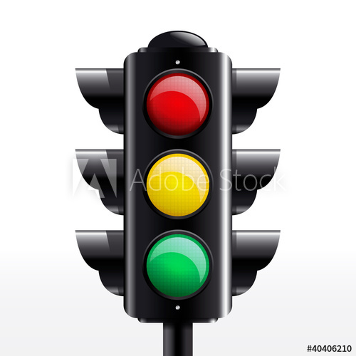 500x500 Traffic Light Vector