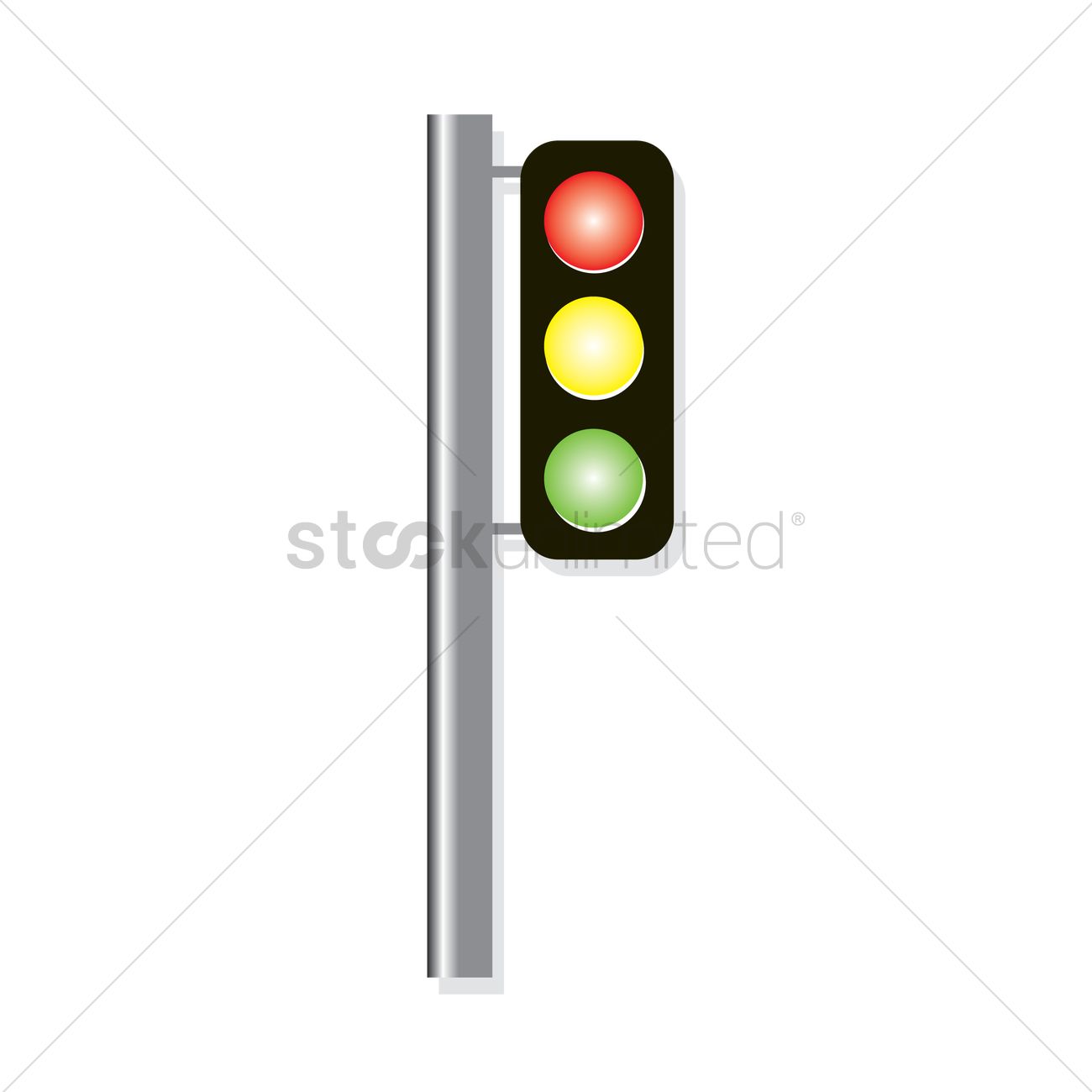 1300x1300 Free A Traffic Light Vector Image