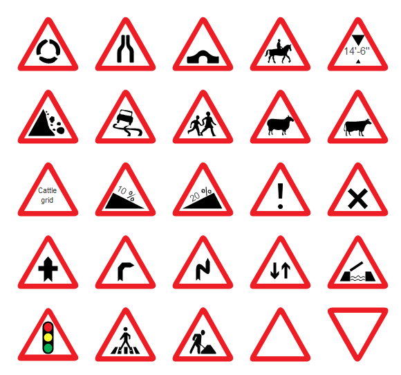 580x542 Road Signs