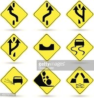 192x200 Doodle Traffic Signs Vector Icons Stock Vectors