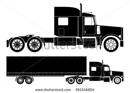 Trailer Truck Vector