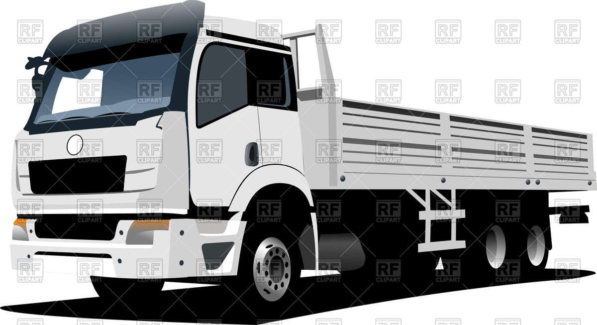 1200x653 White Truck Vector Image Of Transportation Leonido