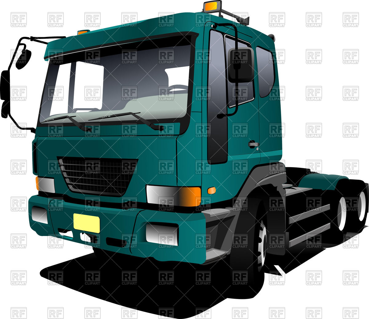 1200x1038 Green Lorry Without Trailer Vector Image Of Transportation