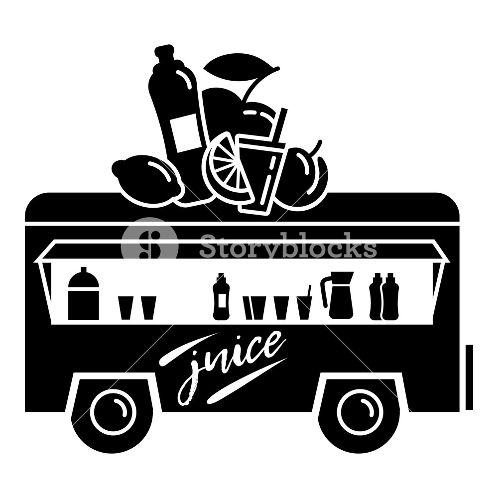 1000x1000 Trailer Juice Shop Icon Simple Illustration Of Trailer Juice Shop