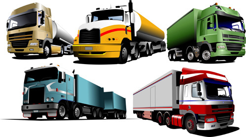 499x278 Trailer Truck Vector Free Vector Download