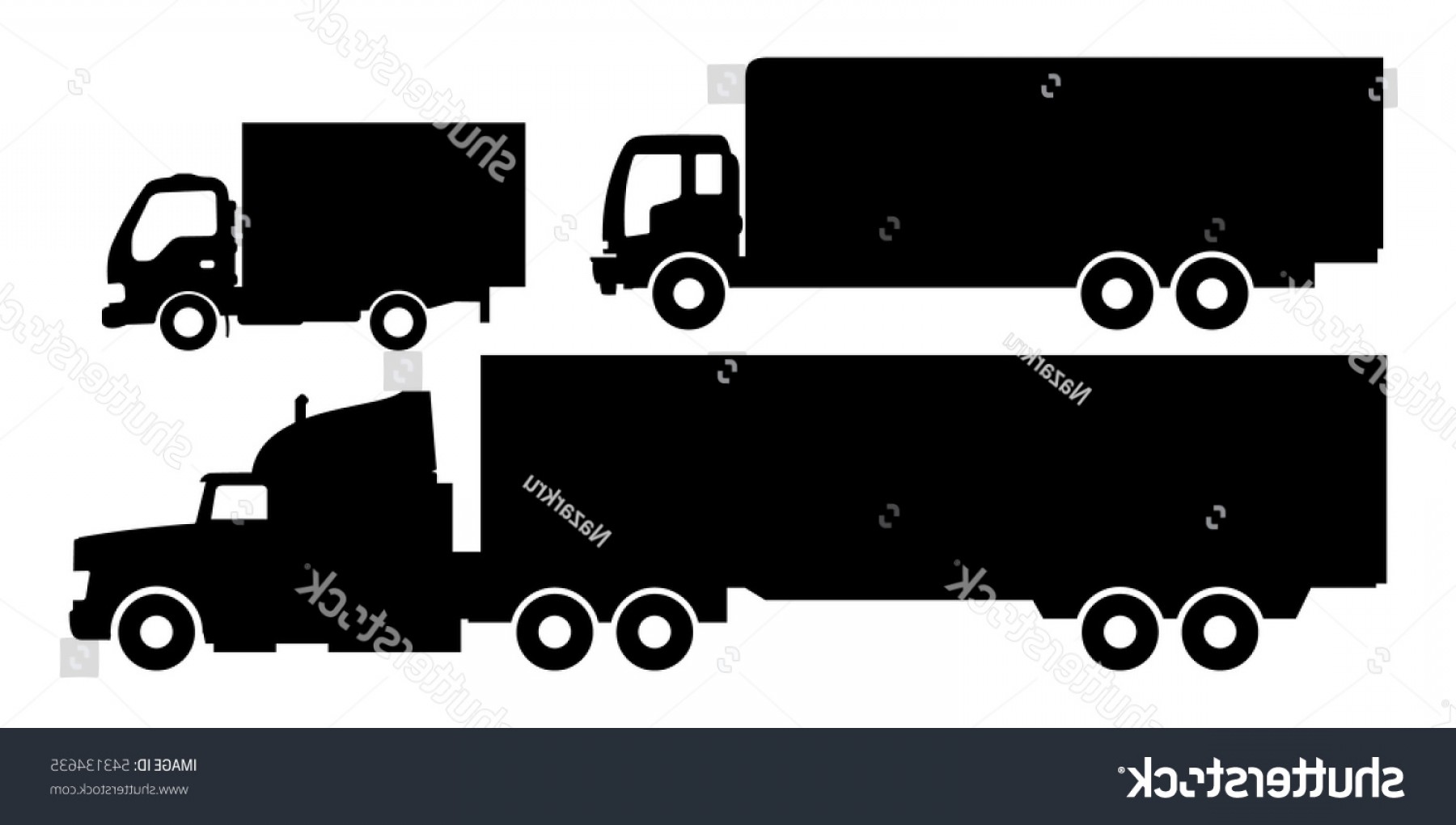 1800x1020 Vector Set Trucks Trailers Black White Soidergi