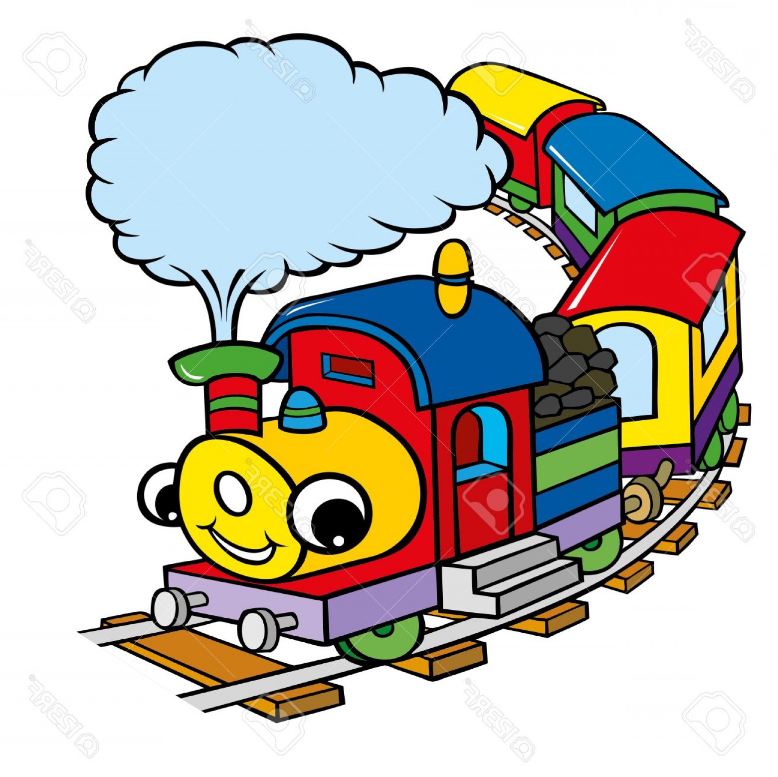1560x1557 Thomas The Train Track Vector Cultracing