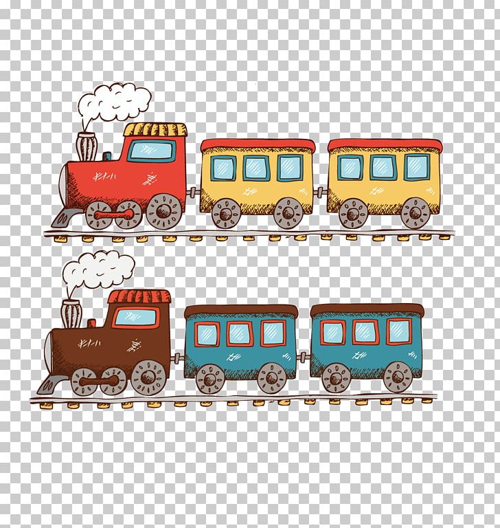 728x768 Train Cartoon Track Illustration Png, Clipart, Balloon Cartoon