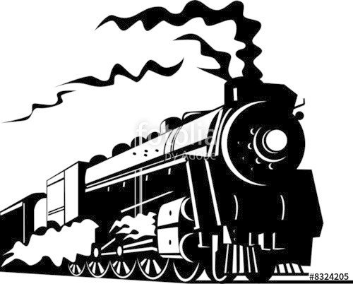 500x402 Steam Locomotive Stock Image And Royalty Free Vector