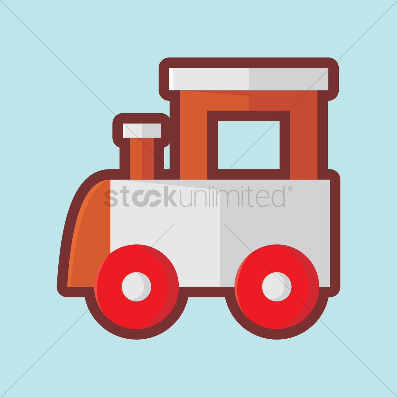 1300x1300 Train Engine Vector Image