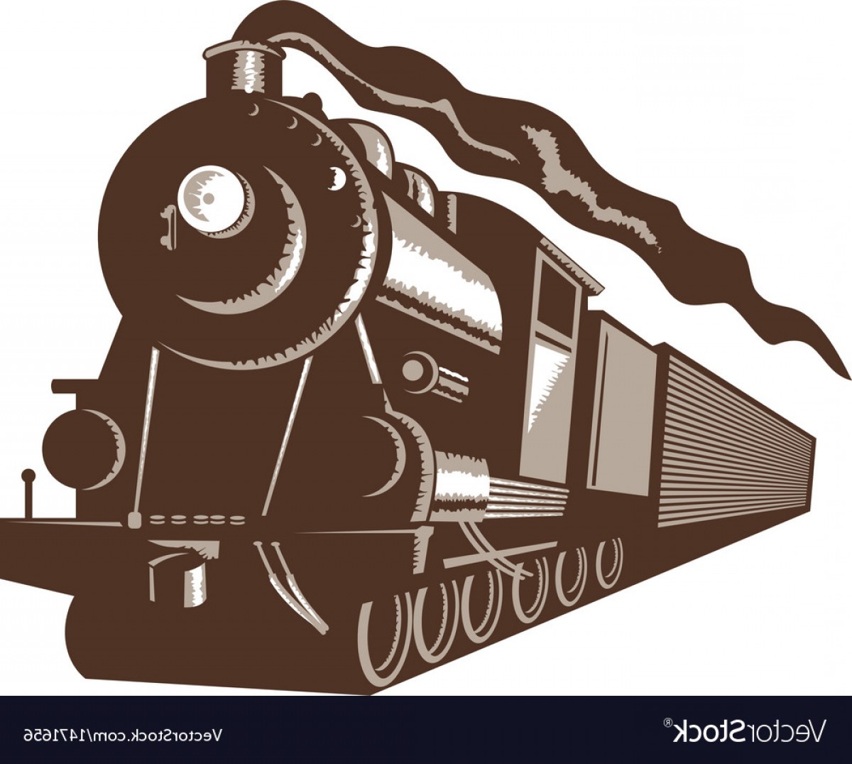 1200x1075 Vintage Steam Train Locomotive Vector Soidergi