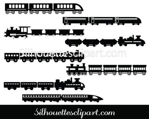 480x384 Train Silhouette Vector Vehicle Silhouette Graphics Silhouette