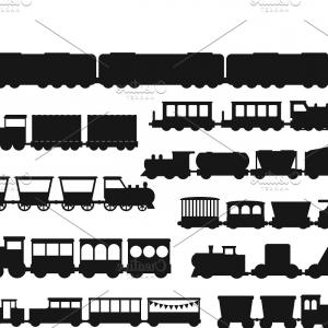 Train Silhouette Vector at Vectorified.com | Collection of Train ...