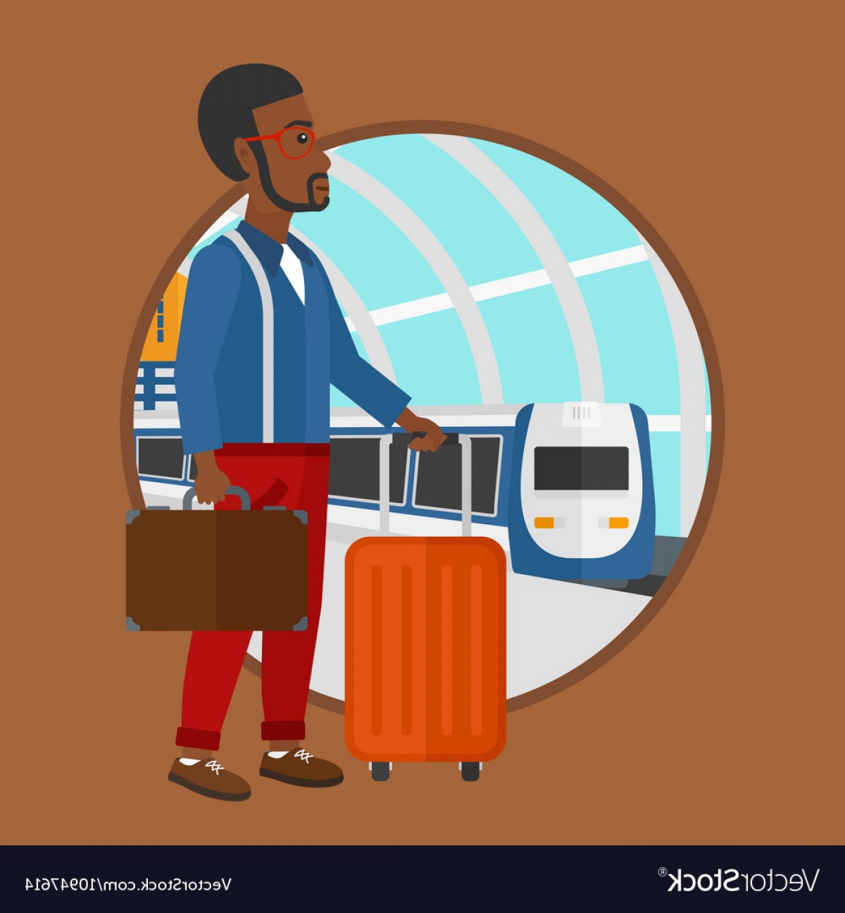 1200x1296 Man At The Train Station Vector Soidergi