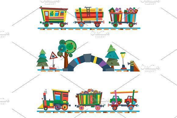 580x386 Railway Train Station Vector